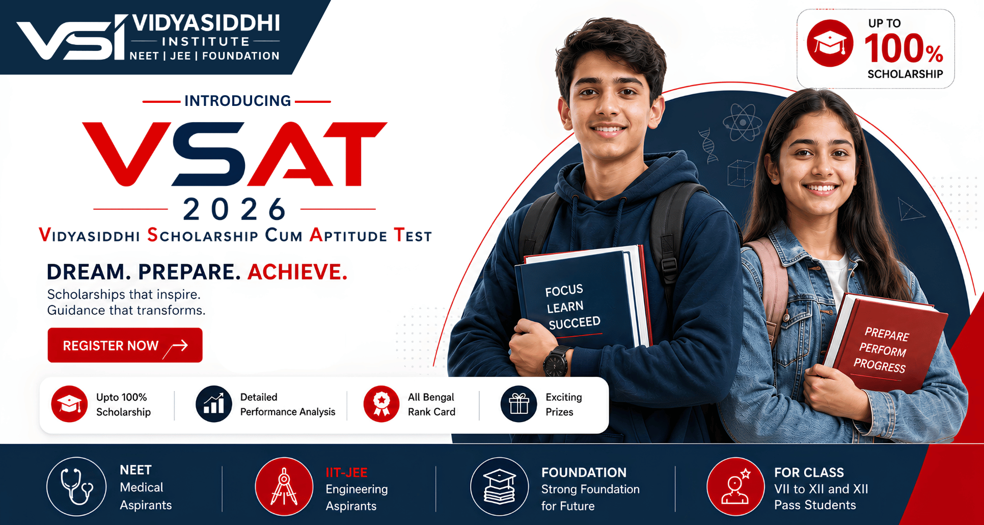 VSAT 2026 Vidyasiddhi Scholarship Cum Aptitude Test